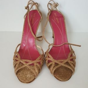 Kate Spade Geneviev Bronze Heels